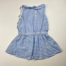Load image into Gallery viewer, Girls Country Road, striped lightweight cotton dress, EUC, size 000, L: 35cm