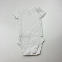 Load image into Gallery viewer, Unisex Carter's, white cotton bodysuit, EUC, size 0000,  