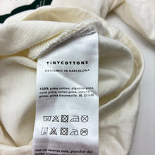 Load image into Gallery viewer, Unisex Tinycottons, cream cotton long sleeve bodysuit ski graphic, EUC, size 0-1,  