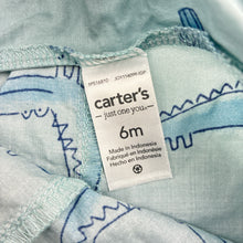 Load image into Gallery viewer, Boys Carter's, blue cotton crocodile shortalls, EUC, size 0,  