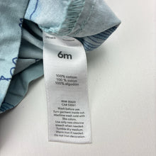 Load image into Gallery viewer, Boys Carter's, blue cotton crocodile shortalls, EUC, size 0,  