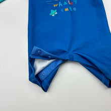 Load image into Gallery viewer, Unisex Tu, whale print long sleeve swim one-piece, GUC, size 00,  