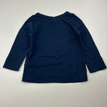Load image into Gallery viewer, Girls Anko, navy cotton long sleeve t-shirt with unicorn, FUC, size 1,  