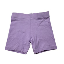 Load image into Gallery viewer, Girls Anko, purple cotton blend elasticated bike shorts, FUC, size 5,  