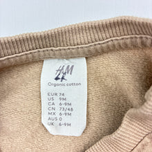 Load image into Gallery viewer, Unisex H&amp;M, beige organic cotton fleece lined sweater, GUC, size 0,  