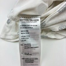 Load image into Gallery viewer, Girls Cotton On, cotton short sleeve bodysuit, silver glitter dots, EUC, size 000,  