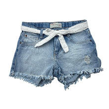 Load image into Gallery viewer, Girls Kids Denim Girl, blue denim shorts, adjustable, GUC, size 5-6,  