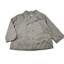 Load image into Gallery viewer, Unisex grain de blé, grey cotton lightweight trench jacket, EUC, size 1-2,  