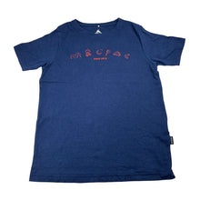 Load image into Gallery viewer, Unisex Macpac, navy organic cotton t-shirt, GUC, size 10,  