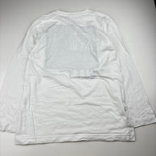 Load image into Gallery viewer, Boys Target, white cotton long sleeve t-shirt, skateboard, FUC, size 10,  