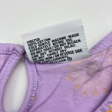 Load image into Gallery viewer, Girls Mango, purple cotton dress with sunflower print, GUC, size 6, L: 57cm