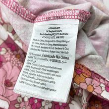 Load image into Gallery viewer, Girls Cotton On, floral cotton long sleeve dress, FUC, size 2, L: 48cm