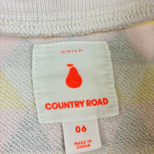Load image into Gallery viewer, Girls Country Road, geometric print cotton dress, small mark front hem, FUC, size 6, L: 61cm