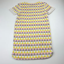 Load image into Gallery viewer, Girls Country Road, geometric print cotton dress, small mark front hem, FUC, size 6, L: 61cm