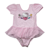 Load image into Gallery viewer, Girls H&amp;M, pink lightweight ballet leotard with tutu Hello Kitty, FUC, size 7-8,  