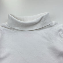 Load image into Gallery viewer, Unisex Mini Mango, white cotton turtleneck long sleeve t-shirt, EUC, size 5,  
