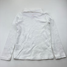 Load image into Gallery viewer, Unisex Mini Mango, white cotton turtleneck long sleeve t-shirt, EUC, size 5,  