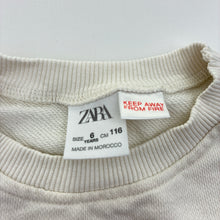 Load image into Gallery viewer, Unisex Zara, cream cotton sweater, GUC, size 6,  