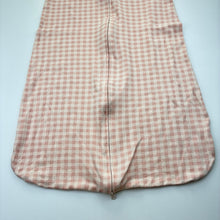 Load image into Gallery viewer, Girls Baby Berry, gingham cotton sleeping bag, GUC, size 3,  