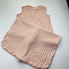Load image into Gallery viewer, Girls Baby Berry, gingham cotton sleeping bag, GUC, size 3,  