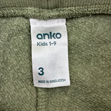 Load image into Gallery viewer, Boys Anko, colourblock fleece lined track pants, Inside leg: 34.5cm, FUC, size 3,  