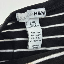 Load image into Gallery viewer, Girls H&amp;M, striped cotton top, Hello Kitty, GUC, size 8,  