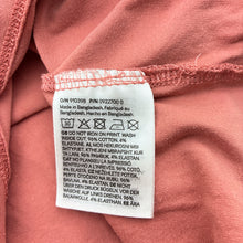 Load image into Gallery viewer, Girls H&amp;M, coral cotton blend long sleeve t-shirt, dog, FUC, size 7-8,  