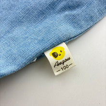 Load image into Gallery viewer, Girls Angou, blue chambray cotton long sleeve romper, FUC, size 3,  