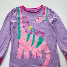 Load image into Gallery viewer, Girls Harry Bear, cotton blend pyjama top dinosaur, GUC, size 6,  