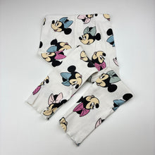 Load image into Gallery viewer, Girls Disney, Minnie Mouse cotton blend ribbed leggings, Inside leg: 36cm, GUC, size 4,  