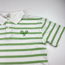 Load image into Gallery viewer, Unisex H&amp;M, striped cotton polo top, EUC, size 7-8,  