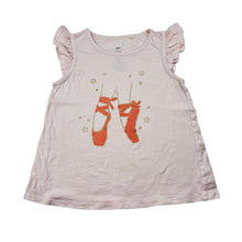 Load image into Gallery viewer, Girls Target, pink organic cotton ruffle t-shirt, FUC, size 4,  