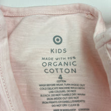 Load image into Gallery viewer, Girls Target, pink organic cotton ruffle t-shirt, FUC, size 4,  