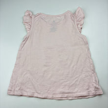Load image into Gallery viewer, Girls Target, pink organic cotton ruffle t-shirt, FUC, size 4,  