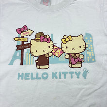 Load image into Gallery viewer, Girls Hello Kitty, white cotton t-shirt, FUC, size 8,  