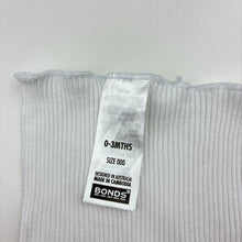 Load image into Gallery viewer, Unisex Bonds, white cotton ribbed singlet, GUC, size 000,  