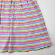 Load image into Gallery viewer, Girls Cotton On, cotton blend ribbed dress, wash fade &amp; marks lower front, FUC, size 5, L: 61cm