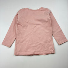 Load image into Gallery viewer, Girls Target, pink organic cotton blend long sleeve t-shirt, FUC, size 1,  