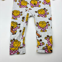 Load image into Gallery viewer, Girls Peter Alexander, Mr. Men Little Miss grey cotton blend zip romper, FUC, size 2,  