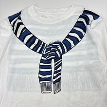 Load image into Gallery viewer, Unisex white, long sleeve t-shirt, EUC, size 6,  