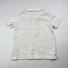 Load image into Gallery viewer, Boys David Jones, white cotton polo top, bow tie, FUC, size 0,  
