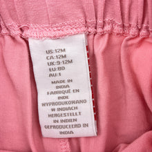 Load image into Gallery viewer, Girls pink, floral cotton blend shorts, elasticated, bow detail, EUC, size 1,  