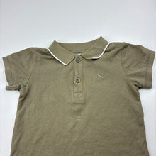 Load image into Gallery viewer, Boys Baby Berry, green cotton polo top, FUC, size 1,  