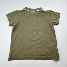 Load image into Gallery viewer, Boys Baby Berry, green cotton polo top, FUC, size 1,  