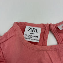 Load image into Gallery viewer, Girls Zara, pink cotton ruffle top, GUC, size 2-3,  