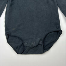 Load image into Gallery viewer, Unisex Bonds, black cotton blend bodysuit, FUC, size 00,  