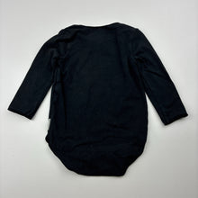 Load image into Gallery viewer, Unisex Bonds, black cotton blend bodysuit, FUC, size 00,  