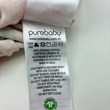 Load image into Gallery viewer, Girls purebaby, floral organic cotton zip romper, EUC, size 000,  