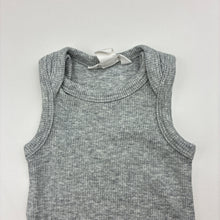 Load image into Gallery viewer, Unisex Country Road, grey cotton blend ribbed bodysuit, EUC, size 0000,  