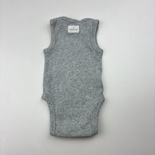 Load image into Gallery viewer, Unisex Country Road, grey cotton blend ribbed bodysuit, EUC, size 0000,  